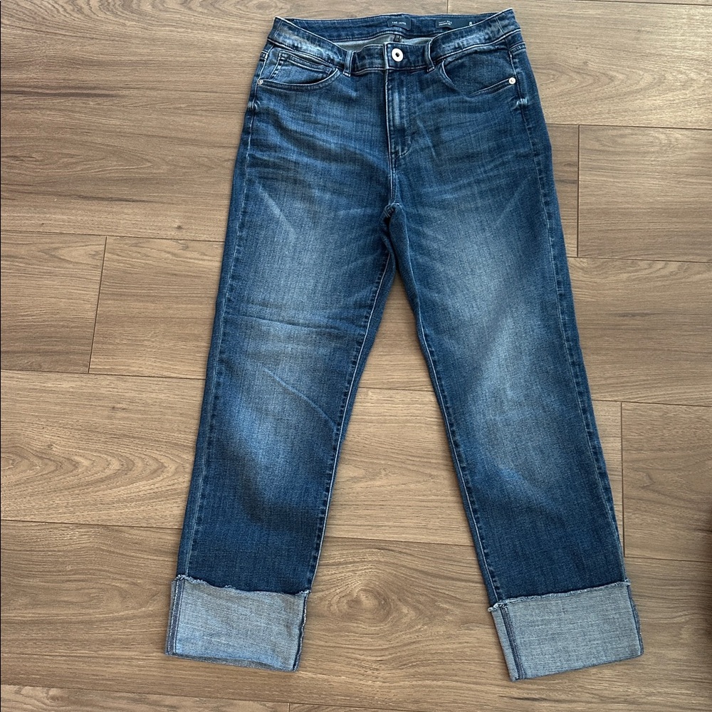 J. Jill Women's Straight Leg Jeans in Medium Blue Wash